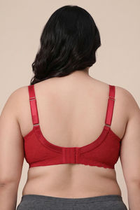Zivame La Flamme True Curv Double Layered Non Wired Full Coverage Super Support Bra - Scarlet Smile — thumbnail 3